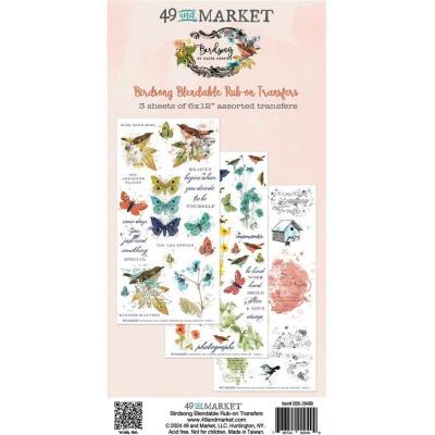 49 And Market Birdsong - Blendable Rub-On Transfers